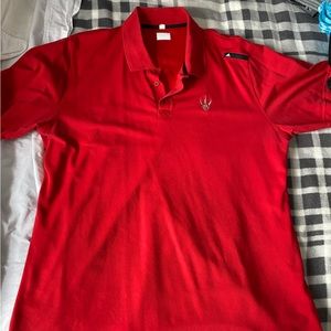 Red Toronto Raptors adidas polo